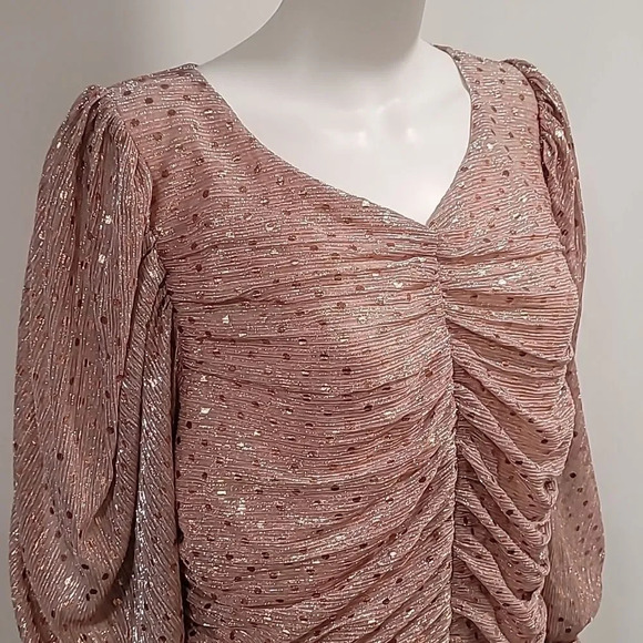 FOR Love & Lemons Ruffled Sequin-Embellished Minidress - Picture 3 of 13